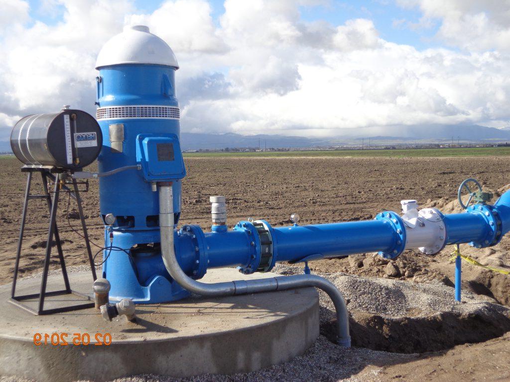 blue water well